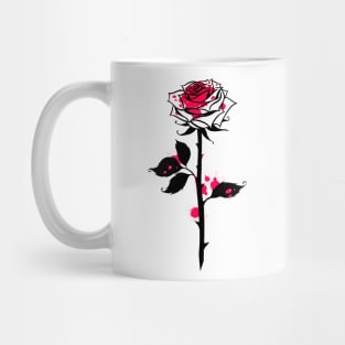 Wild rose blood. bleeding flower Mug